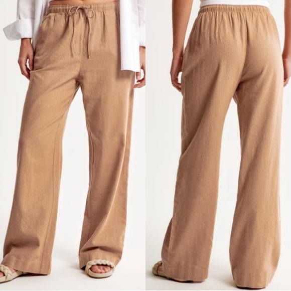 Abercrombie & Fitch Pants - Abercrombie and Fitch Linen Pull On Pants | Size L